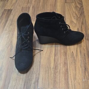 Black Suede Ankle Boots